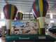 4 x 5m Kinderexplodieren aufblasbares Schlag-Haus/Ballon-Sprungs-Rampen-Plattform Mickey Mouse Jump House