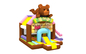 Hochsicheres aufblasbares Sprunghaus für Kinder, Mini Fat Bear Bouncy mit Rutsche