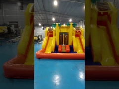 PVC 4x4x3m aufblasbare Kombinationen Kleines Sprunghaus Kinder Sprungburg mit Rutsche