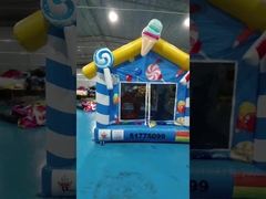 Süßigkeiten PVC 3x3m Kinder aufblasbares Sprunghaus Indoor Sprunghaus Sprunghaus