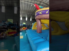Große aufblasbare Piratenschiff Wasserrutsche für Kinder aufblasbare Rutsche Sprungburg kommerzielle