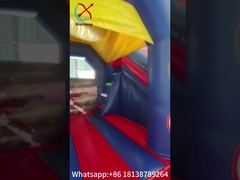 Outdoor Bounce House aufblasbare Aussteiger Combo mit Slide Hero Spiderman Cartoon Thema