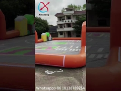 Aufblasbare Sportspiele im Freien Aufblasbare Simulierte Stadtstraße Aufblasbare Rennstrecke Air Tumble Track