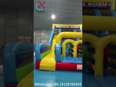 UL Listed Commercial Aufblasbare Wasserrutschen Vertikale Rush Aufblasbare Hindernisrutsche Customized Logo