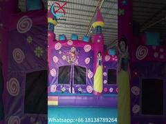 Kommerzielles neues Design aufblasbares Schloss Disney Prinzessin Cartoon aufblasbares Sprunghaus mit Rutsche