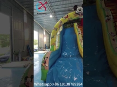 Kommerzielle Außen aufblasbare Trockenrutsche Schloss Disney Mickey Mouse Cartoon Party aufblasbare Trockenrutsche