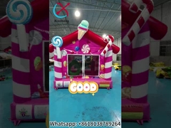Gewerblicher Qualität Außen-Innen aufblasbares Sprunghaus Pink Candy House aufblasbares Sprungschloss