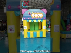 Verkauf von Tickets aufblasbares Ticketkiosk aufblasbares Spielplatz Ticketverkauf Zelt Werbeanzeigen