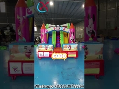 Digitale Druckerei aufblasbare Trockenslide Mickey Mouse Cartoon aufblasbare Burg für den Außenbereich