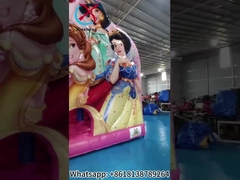 Neues Design Digitales Drucken Aufblasbares Sprunghaus mit Dias Disney Prinzessin Aufblasbares Springen