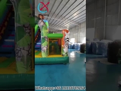 Ein aufblasbares Sprunghaus mit Schiebereglern