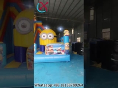 Aufblasbares Sprunghaus mit Rutschen-Minions Aufblasbares Combo