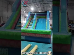 Kommerzielle aufblasbare Rutschen Farbige Süßigkeiten Aufblasbare Trockenslide Außen