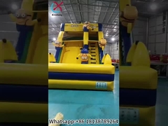 Gewerbliche Minions aufblasbare Rutschen aufblasbare Trockenrutschen im Freien