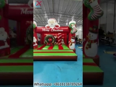 Aufblasbarer Weihnachts-Weihnachtsmann Sprunghaus Aufblasbares Sprungschloss