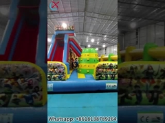 Aufblasbares LEGO-Sprunghaus mit Schieberegler aufblasbarer Caslte