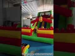 Aufblasbare Rutschen LEGO Park Aufblasbare Doppelslide Schloss