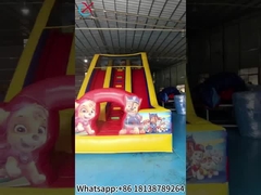 Aufblasbare Patrouillenrutsche mit großen aufblasbaren Doppel-Trocknrutschen