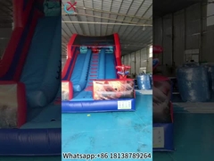 PVC aufblasbare Rutsche Spiderman-Held aufblasbare Doppel-Trocknslide