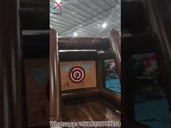 Kommerzielles Interaktives Aufblasbare Axe Sport Spiel Aufblasbare Schuss Spiel