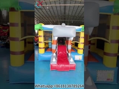Hochwertiges Dschungel Sprunghaus Sprungburg für Kinder Erwachsene