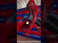 Aufblasbare Spiderman Sprunghaus mit Rutschkombination Aufblasbares Schloss