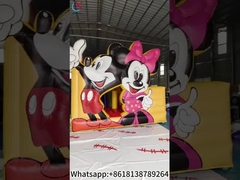 Mickey und Minnie aufblasbares Sprunghaus mit Rutschen Combo Castle