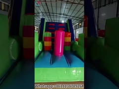PVC aufblasbares interaktives Spiel Hindernisplatz Schloss für Kinder