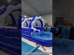 Aufblasbare Schieberegler Aufblasbare Wasser-Doppelschieber für den Außenbereich