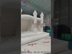 Hochzeit Hüpfburg Hüpfhaus mit Pool Aufblasbares weißes Hüpfhaus