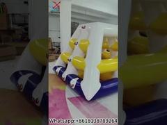 Schwimmende aufblasbare Wasserkletterturm-Spielzeuge mit Blob und Rutsche