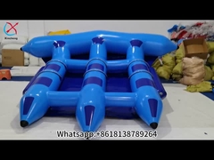 Anbieter Aufblasbares Bananenboot Zugvorrichtungen Blaues Fliegendes Float Bananenspiele