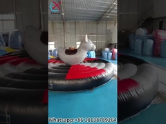 Aufblasbares Seilziehen Interaktive Herausforderung Rodeo Bullenreiten Spiele