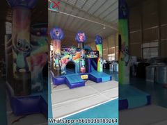 Garden Bouncy Castle Lilo & Stitch Bounce Haus mit Rutsche zum Verkauf
