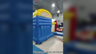 Kinderparty-Spaß-Doppelrutschen-Hüpfhaus