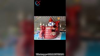 Piratenschiff-Hüpfburg für Kinderpartyspaß