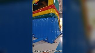 Riesiger aufblasbarer Wasserrutschen-Pool-Partyspaß