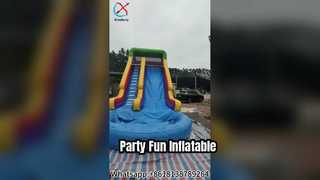 Aufblasbarer Wasserrutschen-Schlossspaß für Kinder und Erwachsene