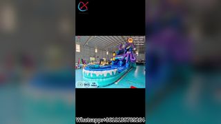 Aufblasbare Octopus-Wasserrutsche für Sommerspaß