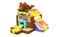 Hochsicheres aufblasbares Sprunghaus für Kinder, Mini Fat Bear Bouncy mit Rutsche