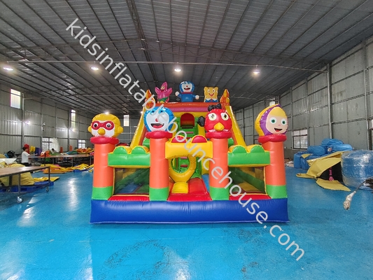 Tarpaulin aufblasbare Wasserrutschen Zeichentrickfilm-Themen Kinder Wasserspringen Schloss