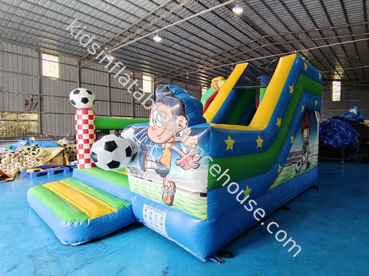 Kinder PVC aufblasbare Türsteher mit Fußball-Thema Schloss Spielplatz