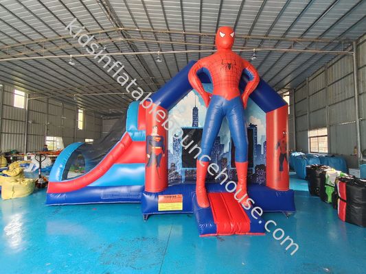 Herstellung Sprungkasten aufblasbarer Sprungkasten Combo mit Slide SpidermMan Castle