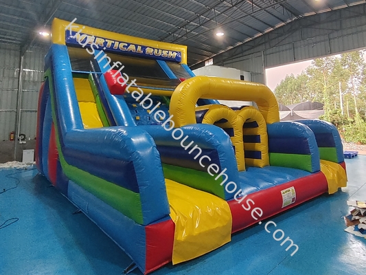 UL Listed Commercial Aufblasbare Wasserrutschen Vertikale Rush Aufblasbare Hindernisrutsche Customized Logo