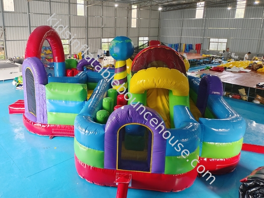 Hersteller Aufblasbare Spaßstadt Farbenfrohe Aufblasbare Spielplatz Komiker Aufblasbare Burg