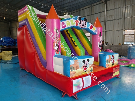Digitale Druckerei aufblasbare Trockenslide Mickey Mouse Karikatur aufblasbare Burg für den Freien für Kinder