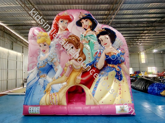 Digitales Drucken aufblasbares Sprunghaus mit Folien Disney Prinzessin aufblasbares Sprungschloss für Kinder
