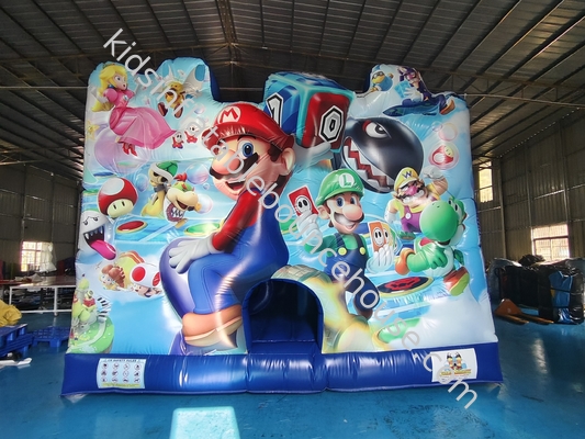 Digitales Drucken aufblasbares Sprunghaus mit Dias Super Mario aufblasbares Sprungschloss