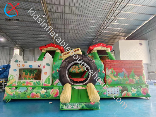 Custom PVC aufblasbares Sprunghaus mit Schieberegler aufblasbarer Combo für Kinder