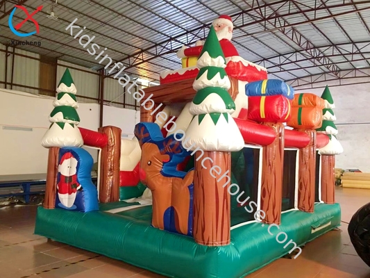 Fabrik Weihnachtsbaum aufblasbare Rutschen Schloss aufblasbare Sprunghaus